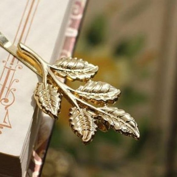 Vintage Leaf Hair Clip - Picture 4 of 7